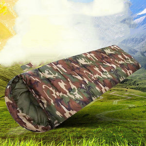 Experience the Great Outdoors with Our Camping Camouflage Sleeping Bag!