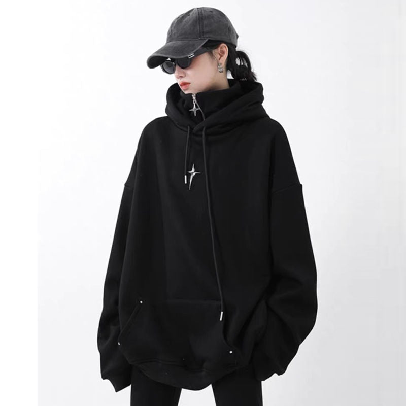 Stay Stylish and Cozy with Our Women's Hooded Shell Jacket Sweater