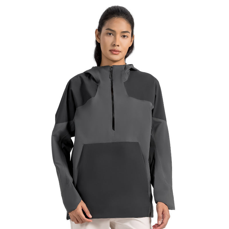Women's Same Color Matching Shell Jacket