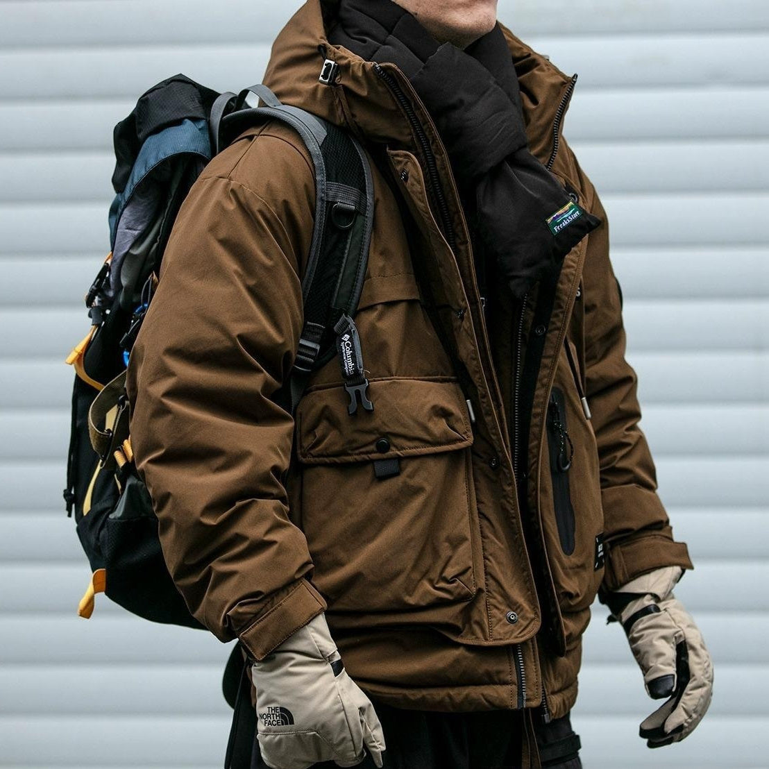 Winter Workwear Hooded Down Jacket