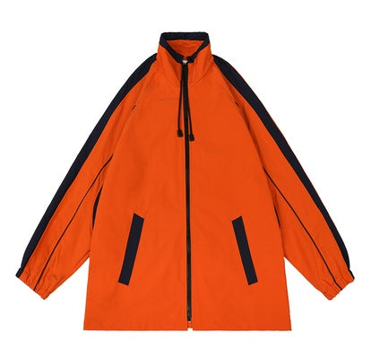 Casual retro loose contrast jacket