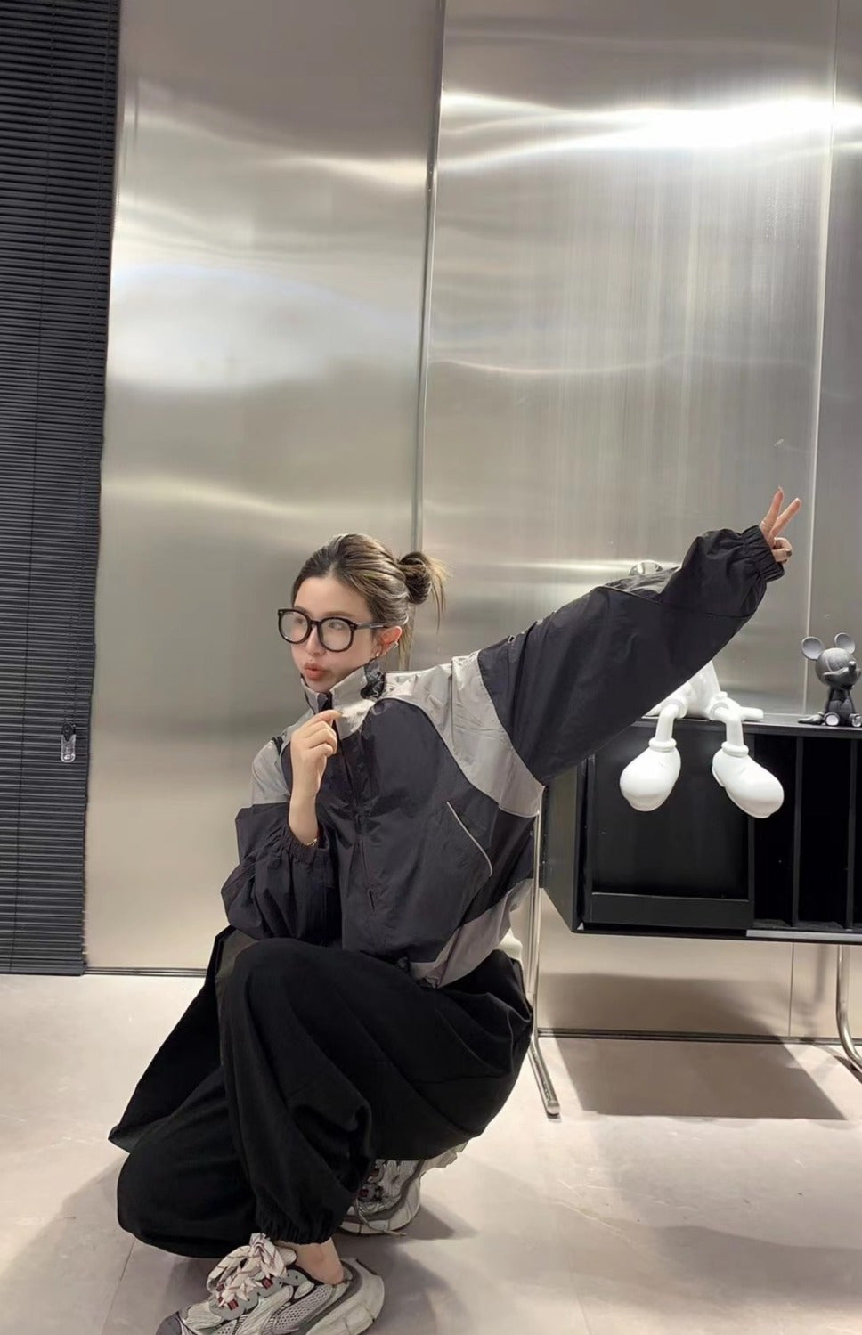 Vintage Top Stitching Shell Jacket