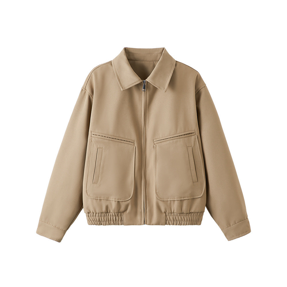Loose And Simple Lapel Jacket Men