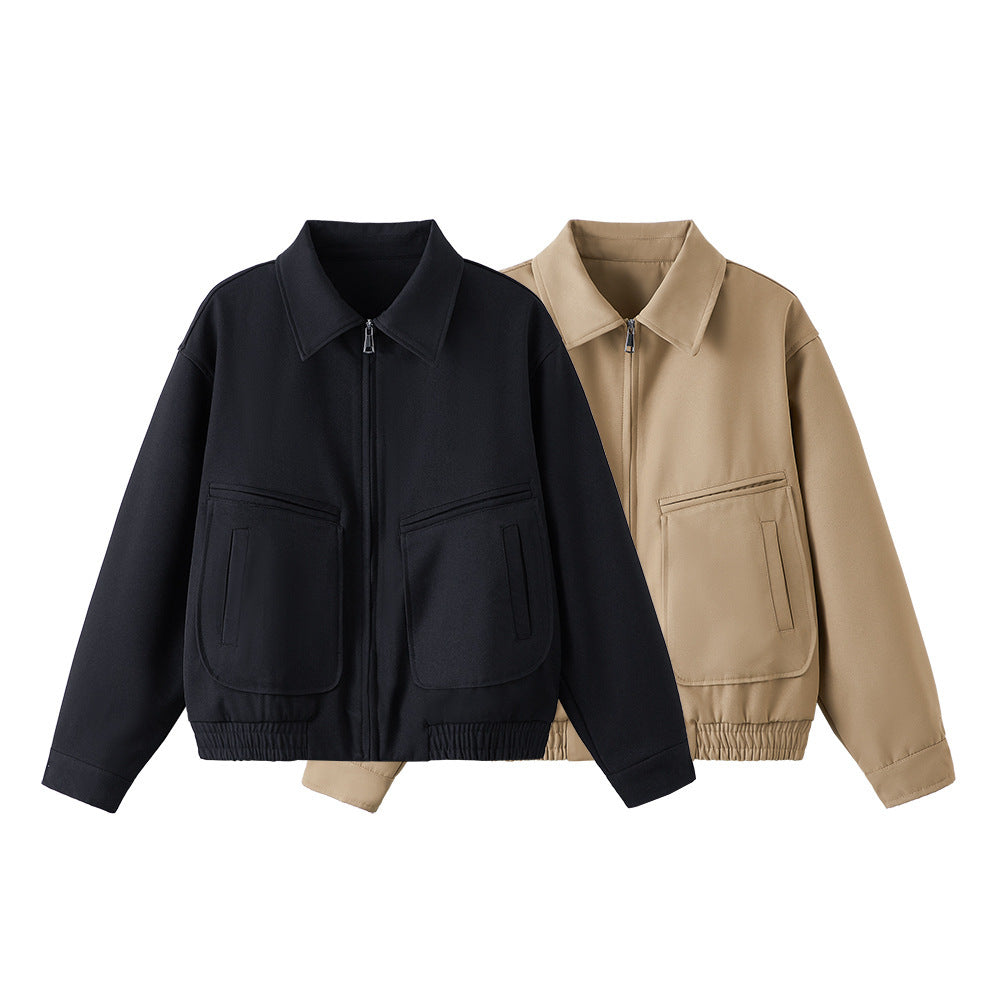 Loose And Simple Lapel Jacket Men