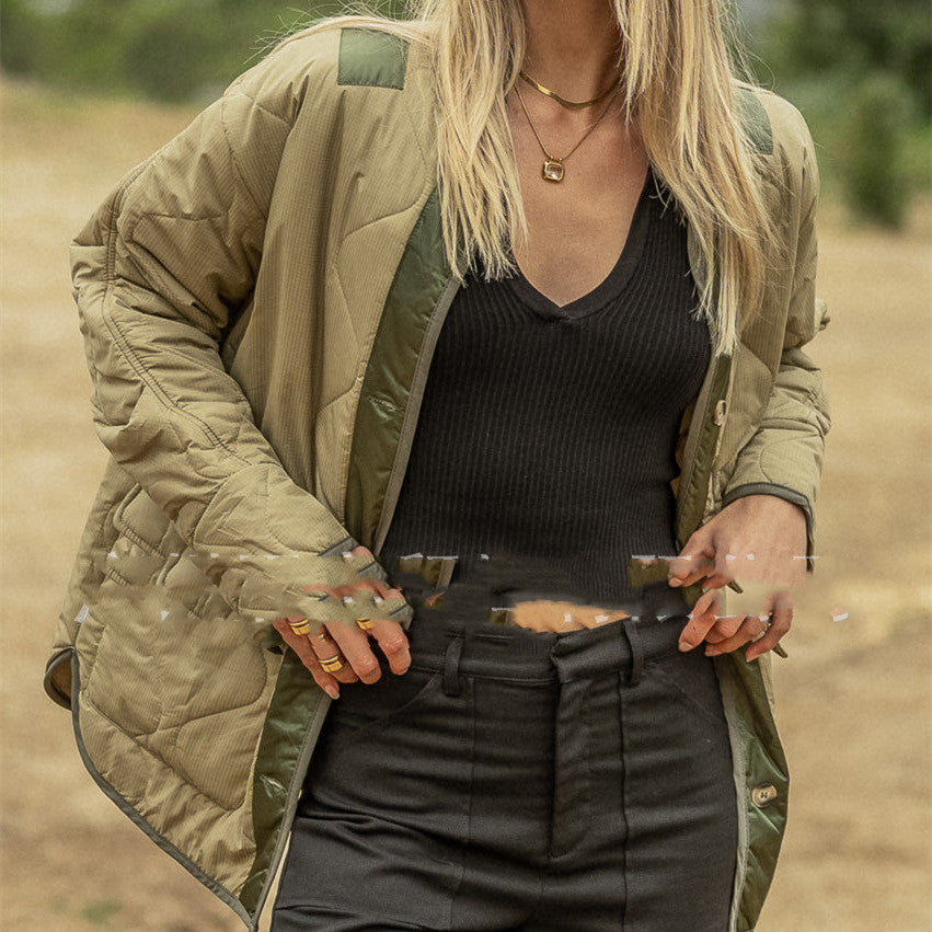 Double Patch Pocket Jacket For Women