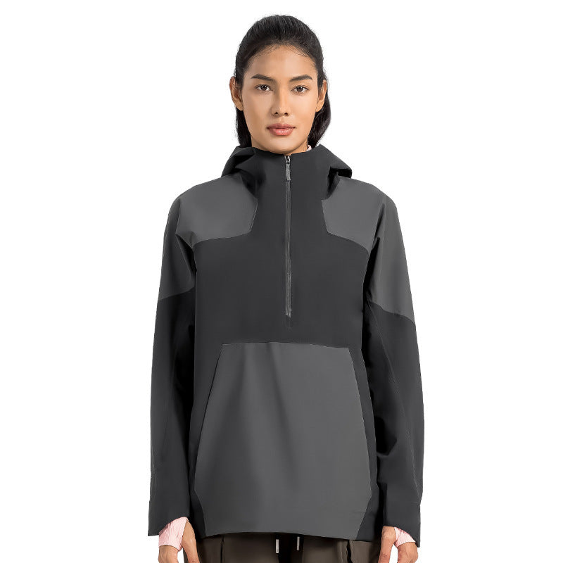 Women's Same Color Matching Shell Jacket