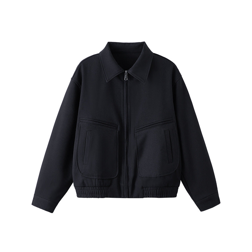Loose And Simple Lapel Jacket Men