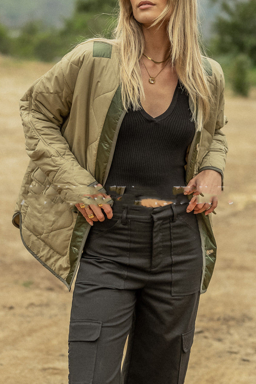 Double Patch Pocket Jacket For Women
