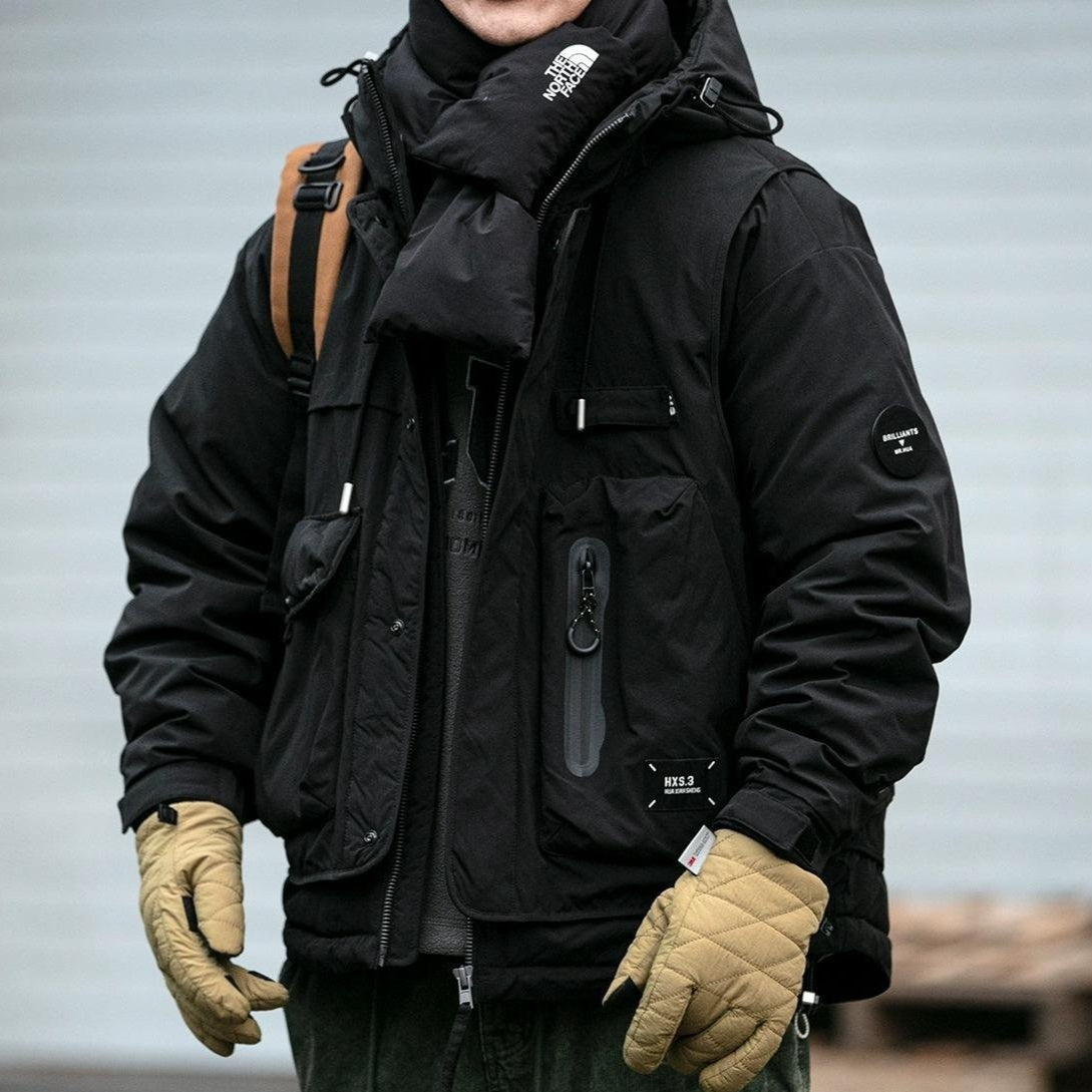 Winter Workwear Hooded Down Jacket