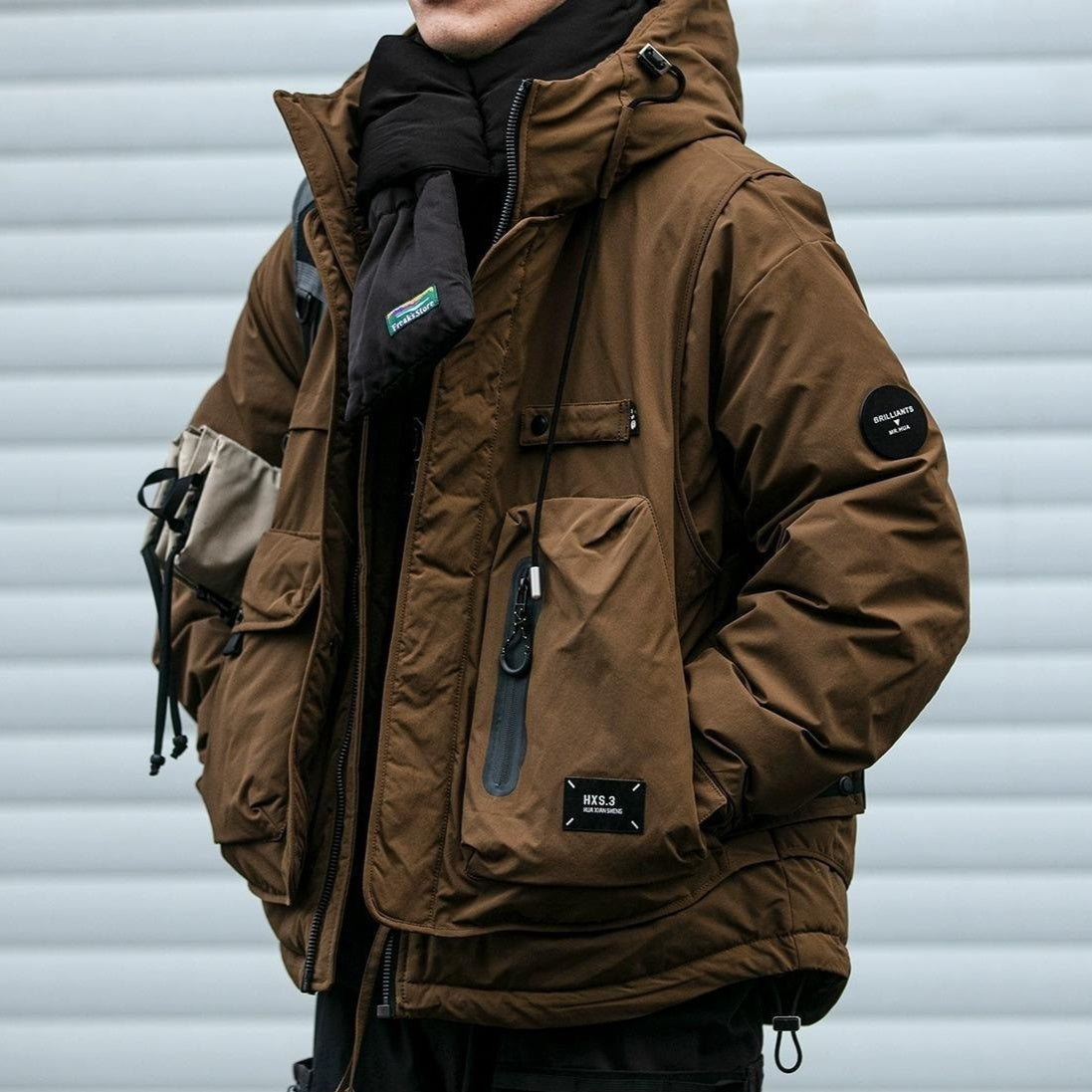 Winter Workwear Hooded Down Jacket