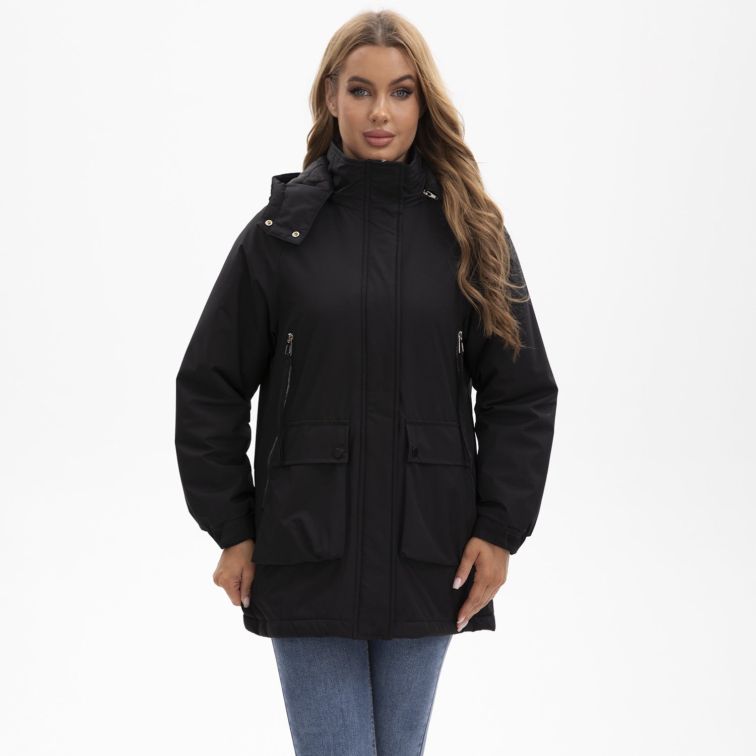 Parka Fleece Padded Coat Shell Jacket