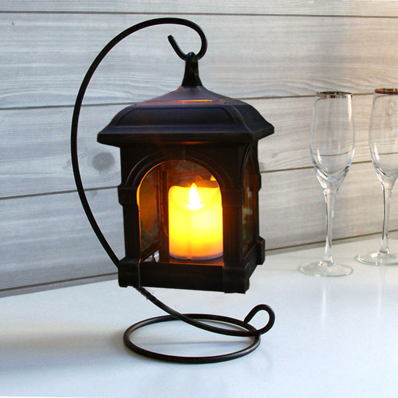Outdoor Solar Swing Candle Lantern