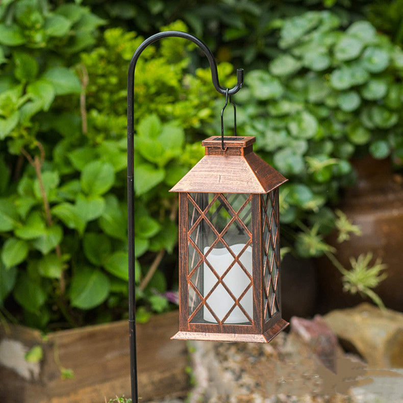 Outdoor Solar LED Plastic Lantern