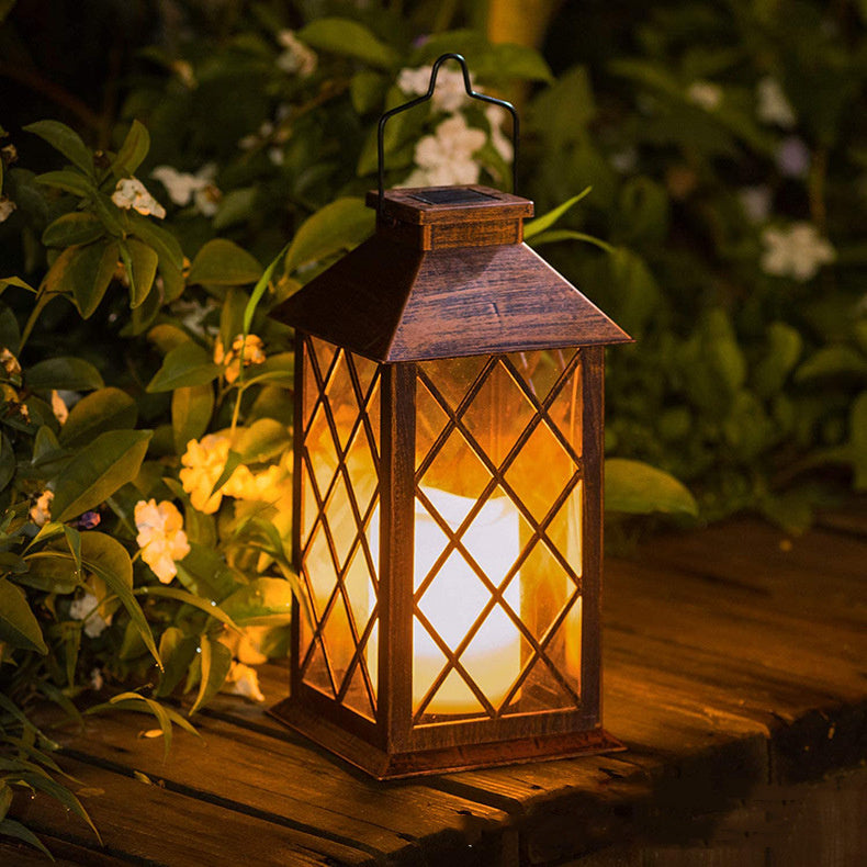 Outdoor Solar LED Plastic Lantern