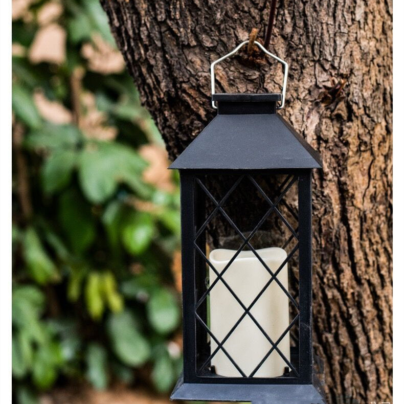 Outdoor Solar LED Plastic Lantern