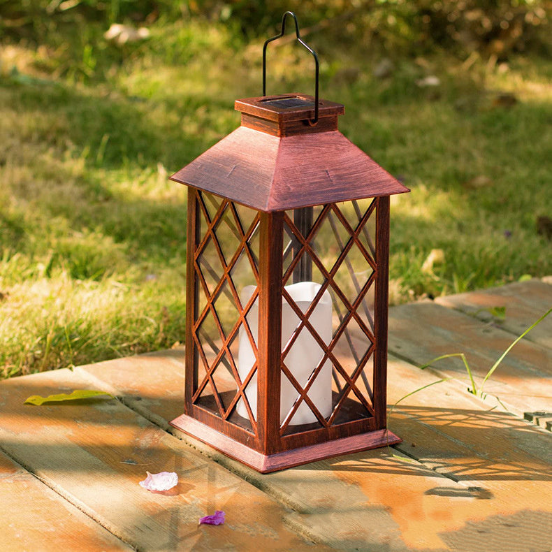 Outdoor Solar LED Plastic Lantern