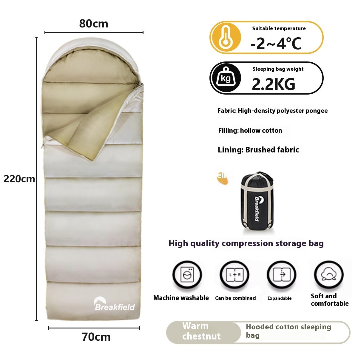 Outdoor Cotton Sleeping Bag