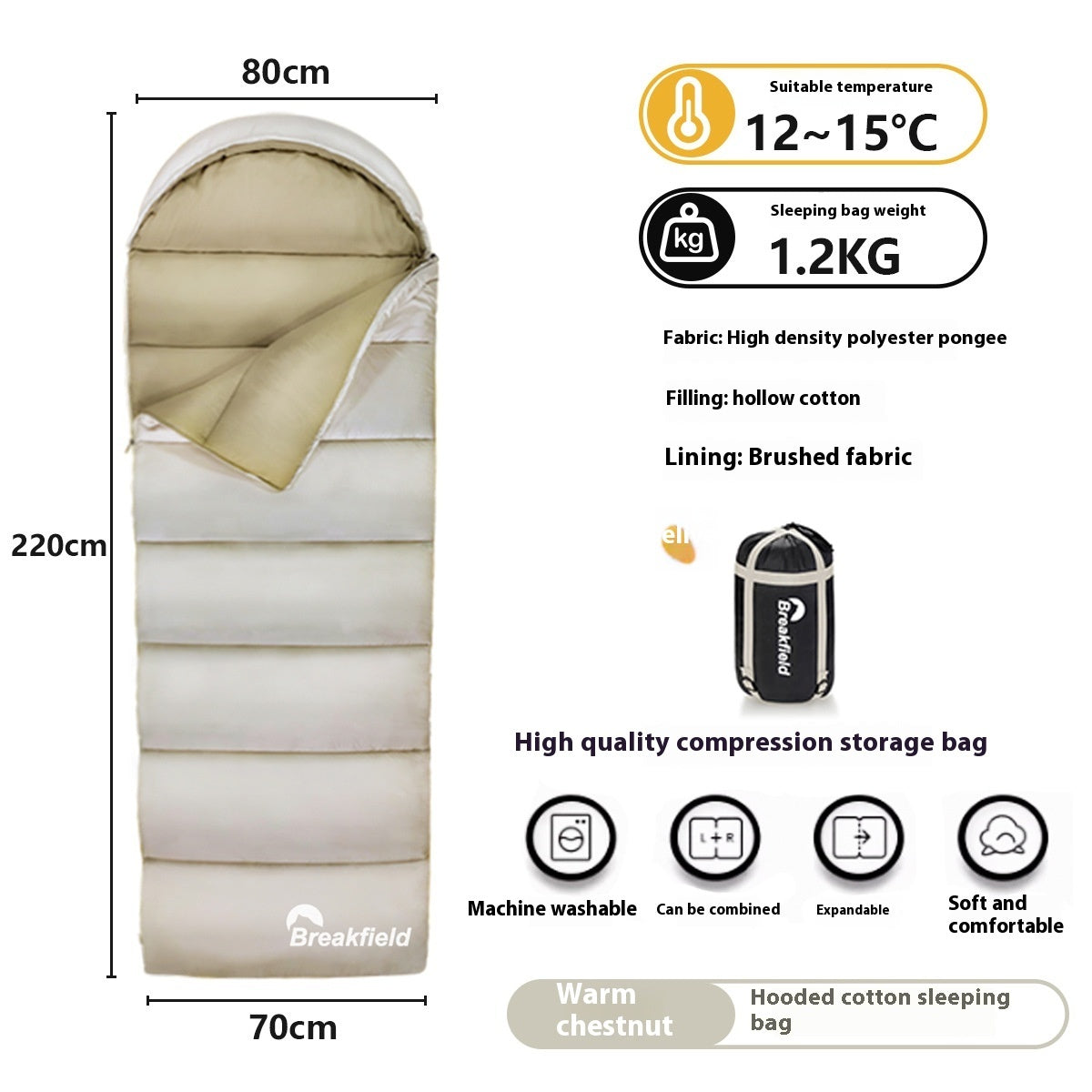 Outdoor Cotton Sleeping Bag