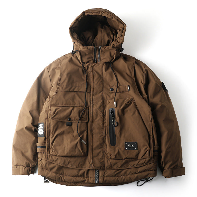 Winter Workwear Hooded Down Jacket