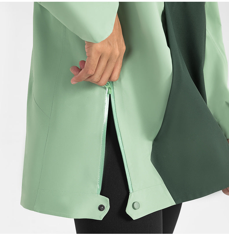 Women's Same Color Matching Shell Jacket